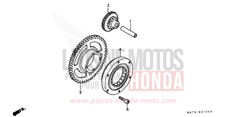 ANLASSERKUPPLUNG von Super Blackbird CANDY MUTHOS MAGENTA (R228) von 1997